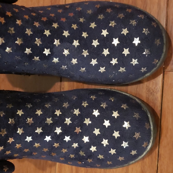 Tahari gold foil boots - Picture 3 of 4